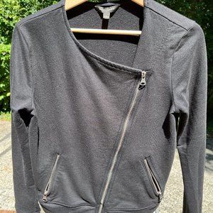 Black asymmetrical women's jacket from Banana Republic
